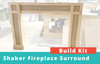 Shaker Fireplace Surround Pre-Cut DIY Build Kit