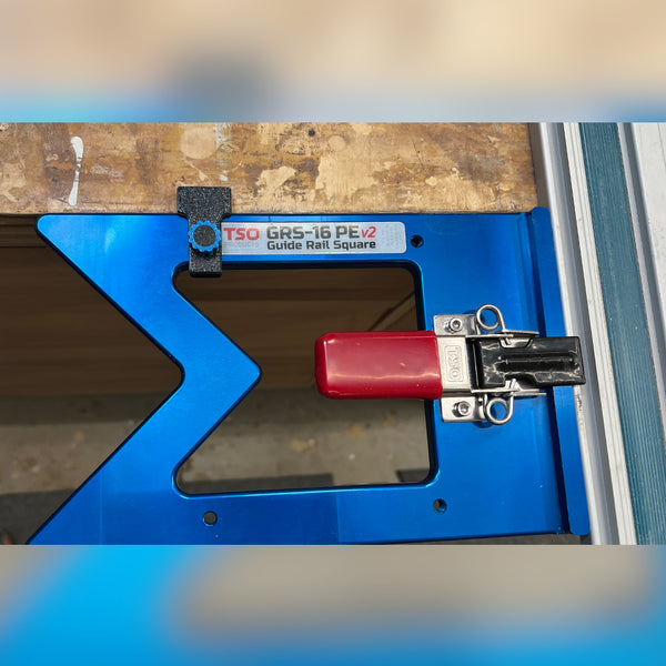 Tool Holder & Anti-Tip For The TSO Track Saw Guide Rail Square