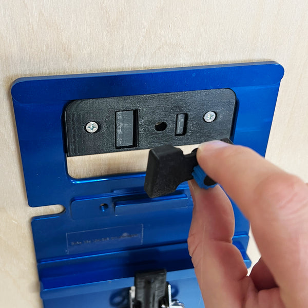 Tool Holder & Anti-Tip For The TSO Track Saw Guide Rail Square