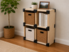 MODU Builder 4-Cube Kit | Modular Plywood Shelf Connector System